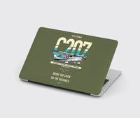Thumbnail for Cessna T207A Stationair 8 design on green army MacBook case