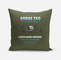 Thumbnail for DJI Agras T50 design on green army pillow