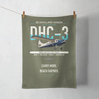Thumbnail for DHC-3 Otter design on green army towel