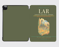 Thumbnail for Laramie Regional Airport (LAR) design on green army ipad tablet case