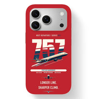 Thumbnail for Boeing 757-300 design on red magsafe iphone case