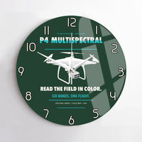 Thumbnail for DJI P4 Multispectral design on dark green no frame wall clock