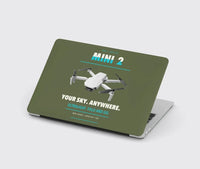 Thumbnail for DJI Mini 2 design on green army MacBook case