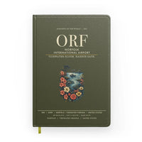 Thumbnail for Norfolk International Airport (ORF) design on green army notebook