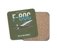Thumbnail for F-80C Shooting Star design on green army 1 piece coaster