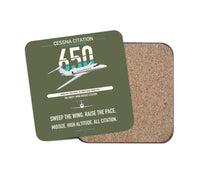 Thumbnail for Cessna Citation 650 - Citation III design on green army 1 piece coaster