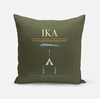 Thumbnail for Tehran Imam Khomeini International Airport (IKA) design on green army pillow