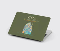 Thumbnail for Genoa Cristoforo Colombo Airport (GOA) design on green army MacBook case