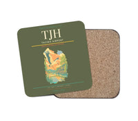 Thumbnail for Tajima Airport (TJH) design on green army 1 piece coaster