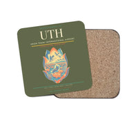 Thumbnail for Udon Thani International Airport (UTH) design on green army 1 piece coaster