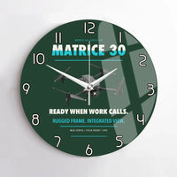 Thumbnail for DJI Matrice 30 design on dark green no frame wall clock