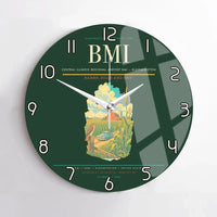 Thumbnail for Central Illinois Regional Airport (BMI) design on dark green no frame wall clock