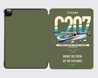 Thumbnail for Cessna T207A Stationair 8 design on green army ipad tablet case