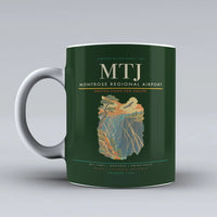 Thumbnail for Montrose Regional Airport (MTJ) airport code design on dark green ceramic mug