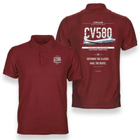 Thumbnail for Convair 580 design on red polo