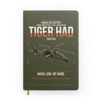 Thumbnail for Airbus Helicopters Tiger HAD design on green army notebook
