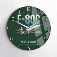 Thumbnail for F-80C Shooting Star design on dark green no frame wall clock