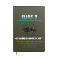 Thumbnail for Flyability Elios 3 design on green army notebook