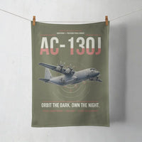 Thumbnail for AC-130J Ghostrider design on green army towel