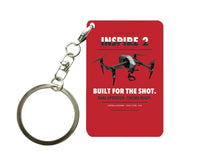 Thumbnail for DJI Inspire 2 Key Chain design on red key chain