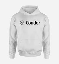 Thumbnail for Condor Air logo printed on white hoodie
