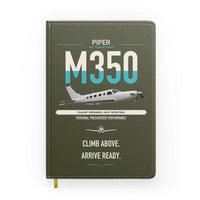 Thumbnail for Piper M350 design on green army notebook
