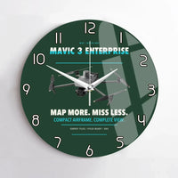 Thumbnail for DJI Mavic 3 Enterprise design on dark green no frame wall clock