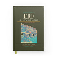 Thumbnail for Erfurt-Weimar Airport (ERF) design on green army notebook