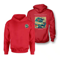 Thumbnail for VINTAGE G4439 - The Porthole Pen Pals - Double-Side Hoodie design on red double side