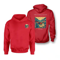 Thumbnail for VINTAGE G4413 - The Payroll Flight - Double-Side Hoodie design on red double side