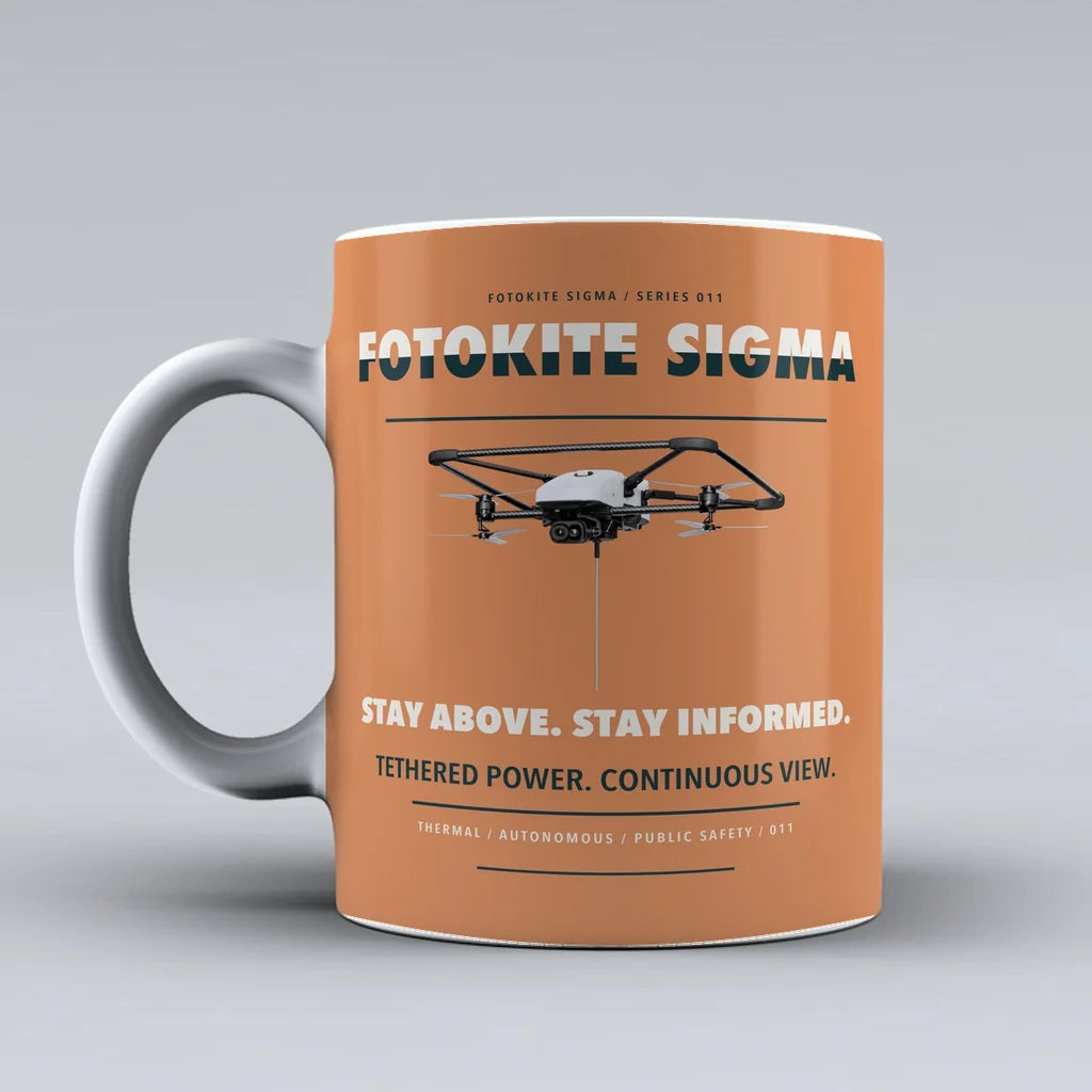 Sigma Mug design on orange fotokite