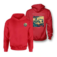 Thumbnail for VINTAGE G4359 - The Whiteout Hold - Double-Side Hoodie design on red double side