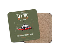 Thumbnail for Airbus H175 design on green army 1 piece coaster