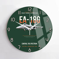 Thumbnail for EA-18G Growler Control The Spectrum design on dark green no frame wall clock
