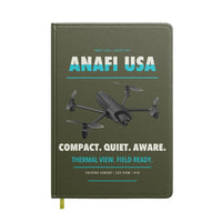 Thumbnail for Parrot ANAFI USA design on green army notebook