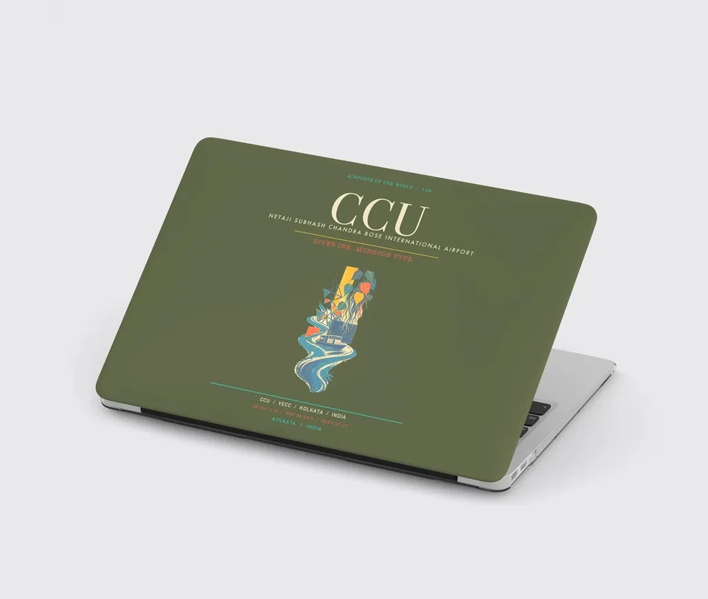 Netaji Subhash Chandra Bose International Airport Kolkata CCU - Hooghly Letterpress Rain - Green Army