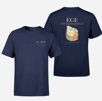 Thumbnail for Eagle County Regional Airport (EGE) design printed on navy blue double-side t-shirt