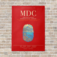 Thumbnail for Sam Ratulangi International Airport MDC - Canvas Framed - Red