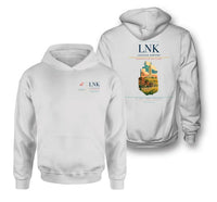 Thumbnail for Lincoln Airport (LNK) design on white double-side hoodie