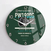 Thumbnail for PW1900G design on dark green no frame wall clock