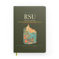 Thumbnail for Yeosu Airport (RSU) design on green army notebook