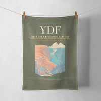 Thumbnail for Deer Lake Regional Airport (YDF) design on green army towel