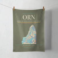 Thumbnail for Ahmed Ben Bella Airport (ORN) design on green army towel