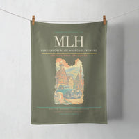 Thumbnail for EuroAirport Basel-Mulhouse-Freiburg (MLH) design on green army towel