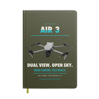 Thumbnail for DJI Air 3 design on green army notebook