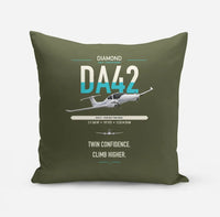 Thumbnail for Diamond DA42-VI design on green army pillow