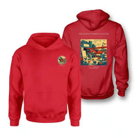 Thumbnail for VINTAGE G4165 - The Barnstormer's Poster - Double-Side Hoodie design on red double side