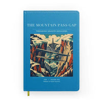 Thumbnail for VINTAGE G4253 - The Mountain Pass Gap - Designed Notebooks design on turquoise