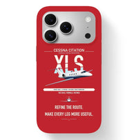 Thumbnail for Cessna Citation XLS design on red magsafe iphone case, for iPhone 17 Pro