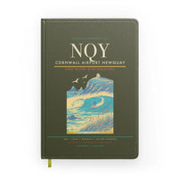 Thumbnail for Cornwall Airport Newquay (NQY) design on green army notebook
